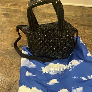 MZ Wallace Black Patent Medium Sutton Tote